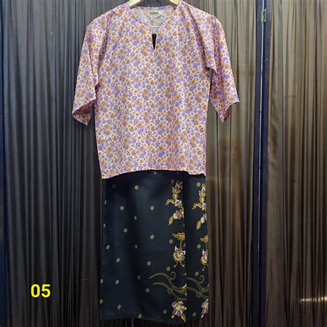 NEW ARRIVAL Set Dewasa Baju Kedah Opah Klasik Mix Cotton Bakawali