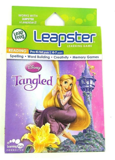 Leapster Leapfrog Disney Tangled Reading Learning Game For Pre K 1st