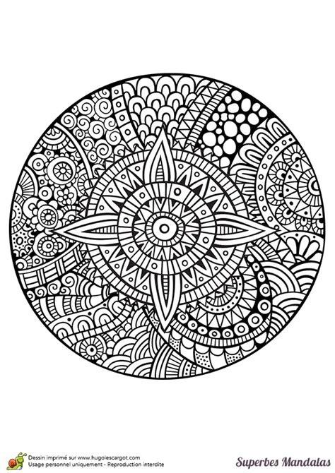 Coloriage Dun Superbe Mandala Circulaire