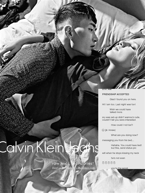 New Calvin Klein Jeans Ad Campaign Inspired By Sexting