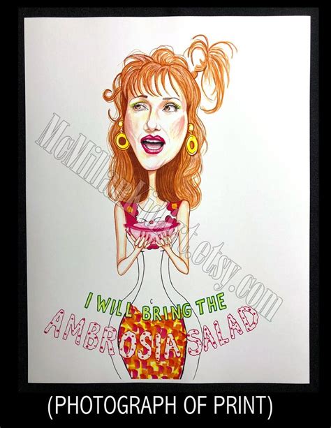 Joyce Ambrosia Salad Edward Scissorhands Movie Quote Art Print - Etsy