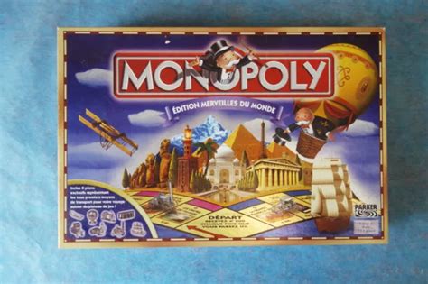 Vintage Jeu Monopoly Merveilles Du Monde Complet Superbe A Eur