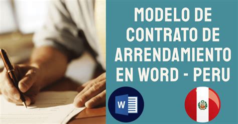 MODELO DE CONTRATO DE ARRENDAMIENTO PERU