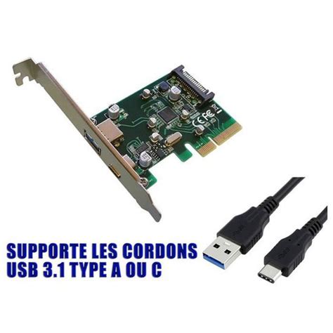 Kalea Informatique Carte Controleur Pci Express Pci E Vers Usb