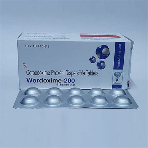 Wordoxime Cefpodoxime Proxetil Dispersible Tablets