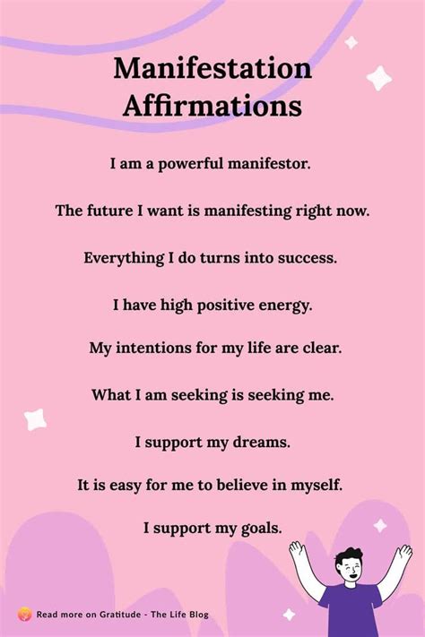 100 Manifestation Affirmations For Achieving Your Goals Manifestation