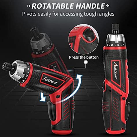 Avid Power Electric Screwdriver Set Rechargeable 4v Cordless