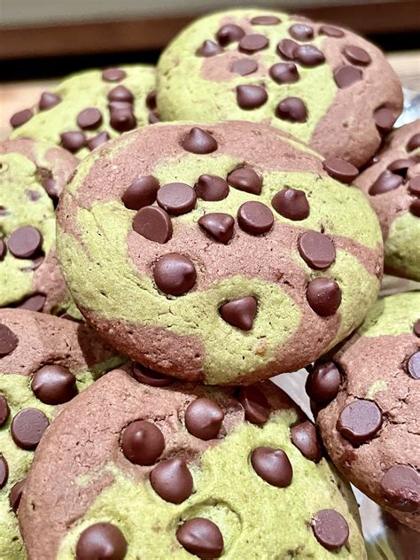 Matcha Fudge Chocolate Chip Marble Cookies Recipe Gluten Free Option — Sarah Freia