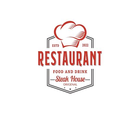 Restaurante Retro Vintage Logo Vector Premium