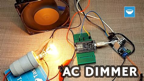 Ac Dimming And Ac Motor Speed Control How To With Arduino Nodemcu Youtube