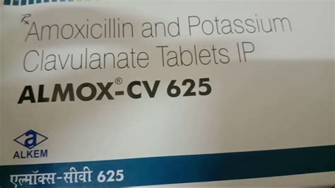 Almox Cv 625 Tablet Amoxicillin And Patassium Tablet How To Use YouTube