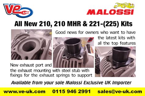 Malossi 210 221 Kit Revamp 2021 VE UK