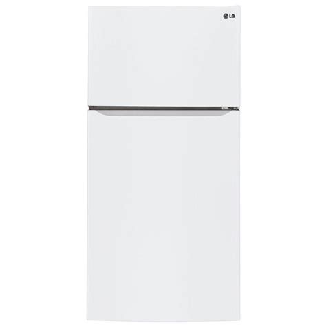 Lg Electronics 24 Cu Ft Top Freezer Refrigerator In Smooth White