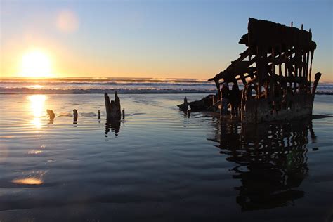 Oregon Coast Sunset At The Wreck Of The Peter Iredale In Flickr