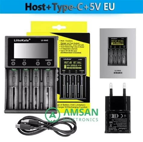 Jual Liitokala Lii M S Charger Battery Li Ion V Ni Mh V Aa