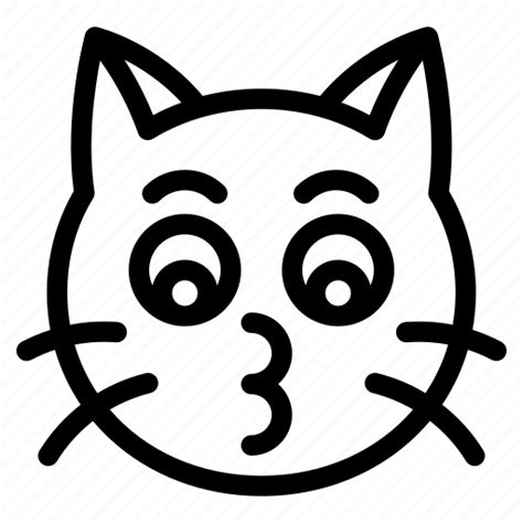 Kiss, cat, animal, expression, emoji icon - Download on Iconfinder