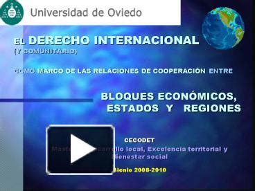 Ppt El Derecho Internacional Y Comunitario Como Marco De Las