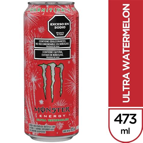 Monster Energy Ultra Watermelon Bebida Energ Tica Ml