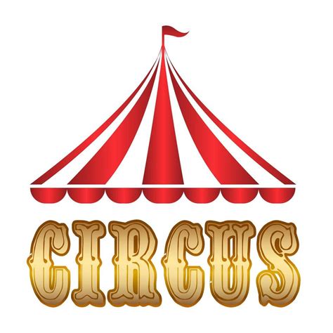 Circus Tent Icon Or Logo Carnival Festival Fair Marquee Top Sign