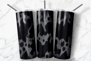 Cow Print Wood Tumbler Wrap Design Graphic By Skye Design Creative