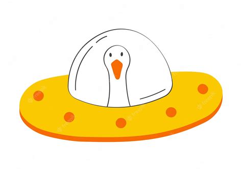 Premium Vector Hand Drawn Cute Goose Modern Vector Illustration