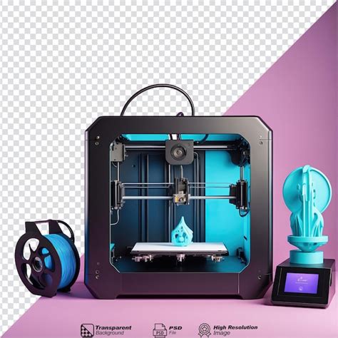 Premium Psd D Printer Isolated On Transparent Background