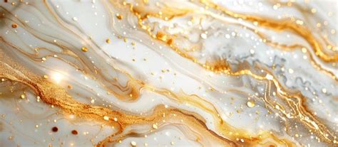 Premium Photo Detailed Closeup Of Gold And White Marble Surface