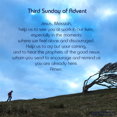 Prayer for the Third Sunday of Advent. | Advent prayers, Third sunday ...