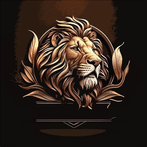 Lion 3d Vector Mookup Dessin Animé 3 Vecteur Premium