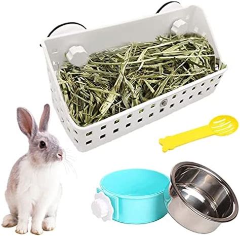 Amazon Kathson Rabbit Hay Feeder Large Hay Manger Less Wasted