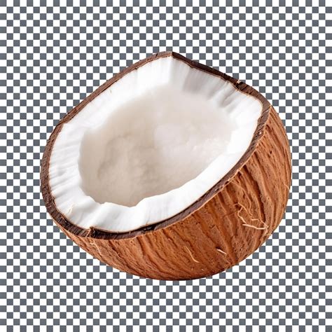 Premium PSD Fresh Coconut Piece Isolated On Transparent Background