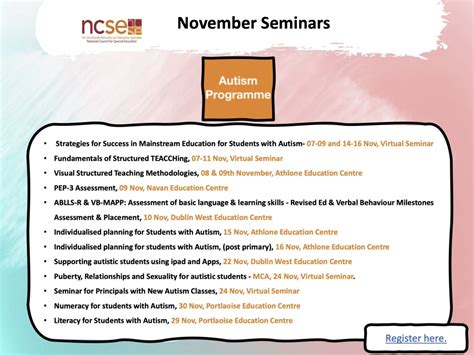 Ncse Individualised Planning For Students With Autism Primary Primary