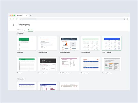 Browse the 27 Free Google Sheets Templates Included in Drive