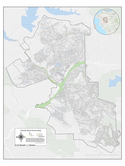 City Of Orinda California Map
