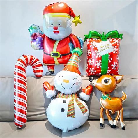 TF Merry Christmas Foil Balloon Santa Claus Aluminium Balloon Snowman