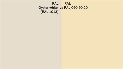 RAL Oyster White Vs RAL 090 90 20 Side By Side Comparison