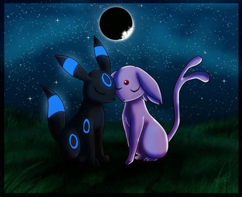 Shiny Umbreon And Espeon Umbreon And Espeon Umbreon Wallpaper