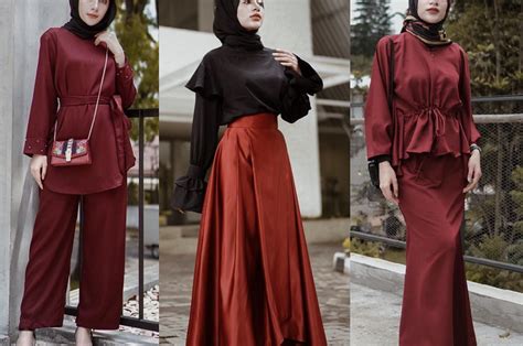 Ootd Hijab Merah Putih