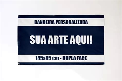 Bandeira Personalizada Dupla Face 145x85 Cm Poliéster Oxford MercadoLivre