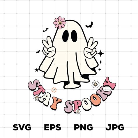 Stay Spooky Retro Halloween Png Svg Spooky Season Png Etsy