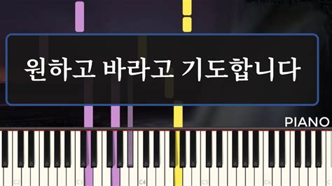 [worship Piano] 원하고 바라고 기도합니다 가사 찬양 Lyrics Videos Piano Box