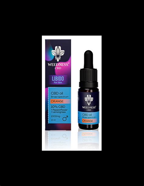 Weedness CBD Aceite de CBD Premium LIBIDO para él Broad Spectrum 10