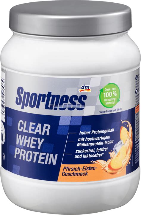 Sportness Proteinpulver Clear Whey Protein Pfirsich Eistee Geschmack