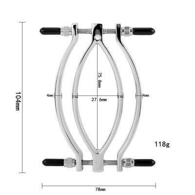 Stainless Steel Adjustable Pussy Clamp Sex Tools