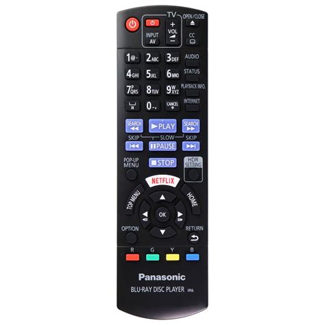 Panasonic Blu-Ray Disc Player IR6 Remote Control - Black (N2QAYB001206 ...