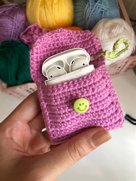 Airpods Case Crochet Airpods Case Mini Pouch Etsy Crochet Case