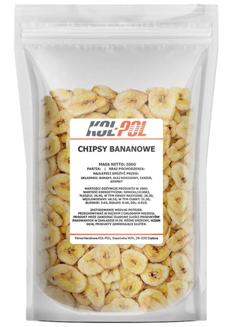 Chipsy Bananowe G Kol Pol Zam W Sobie Zdrowie