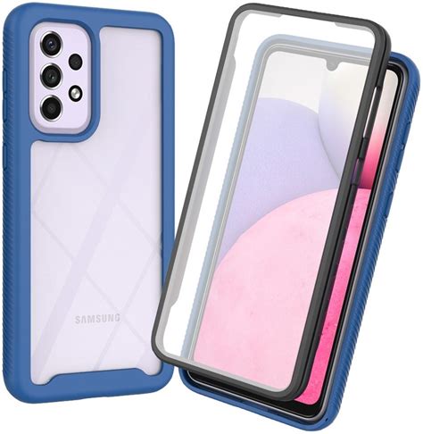 Samsung Galaxy A Hoesje Full Protect Cover Hybride Blauw