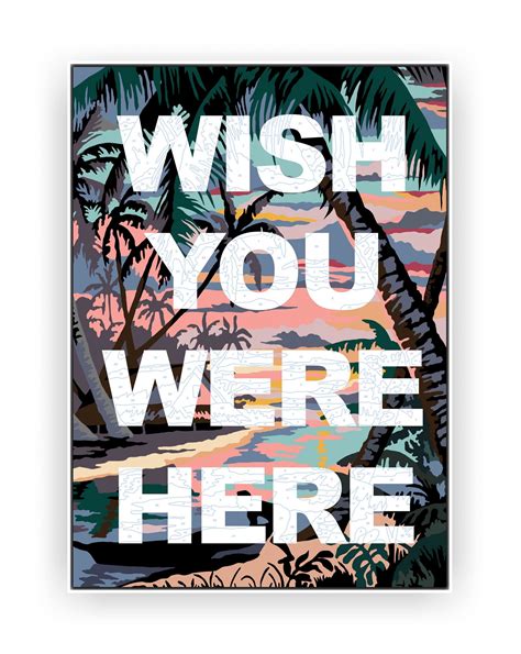 Wish you were here, Art Print by Benjamin Thomas Taylor, Wychwood Art