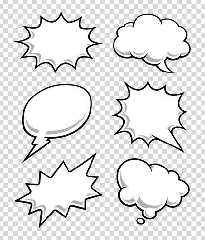 Comic Speech Bubbles 334893 Vector Art At Vecteezy